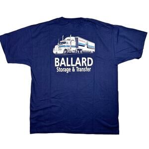 Atlas Van Lines World Class Moving Vtg T Shirt XL 90s Ballard Storage Transfer